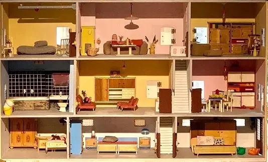 wooden dollhouse furniture