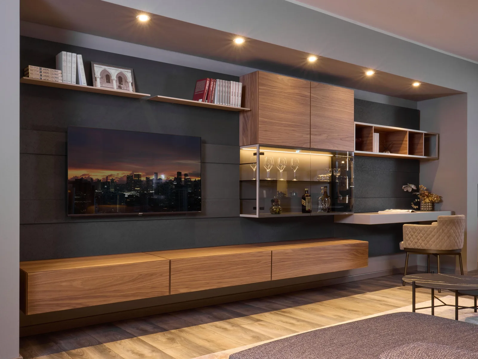 A Living Room Wall Unit