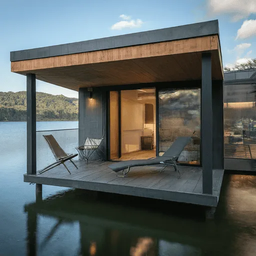 Lakeside houses