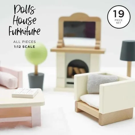 wooden doll house furniture